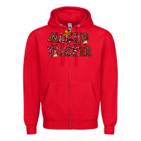 Red nacho averange teacher Zipper Hoodie - CowhideDigitalArt