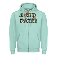 Seafoam nacho averange teacher Zipper Hoodie - CowhideDigitalArt