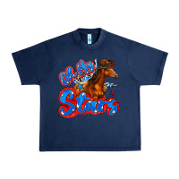 Navy oh my stars horse Urban Heavy Tee - Zillion Design Studio