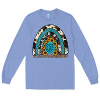 Colony Blue rainbow sunflower gemstone Long Sleeve Tee - RanaPortraitStore