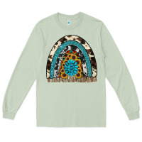 Matcha rainbow sunflower gemstone Long Sleeve Tee - RanaPortraitStore