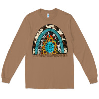 Toasted Coconut rainbow sunflower gemstone Long Sleeve Tee - RanaPortraitStore