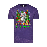 Cloud Purple i want a hippopotamus for christmas Vintage Tee - Zillion Design Studio