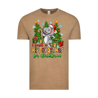 Vintage Coffee i want a hippopotamus for christmas Vintage Tee - Zillion Design Studio