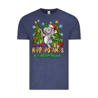Vintage Denim i want a hippopotamus for christmas Vintage Tee - Zillion Design Studio