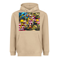 Mushroom excavator American flag Heavyweight Hoodie - Artiststas