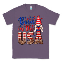 Lavender Born in the USA gnome Classic Tee - Neo Western