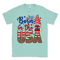 Seafoam Born in the USA gnome Classic Tee - Neo Western