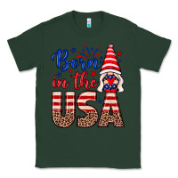 Sports Green Born in the USA gnome Classic Tee - Neo Western