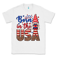 White Born in the USA gnome Classic Tee - Neo Western