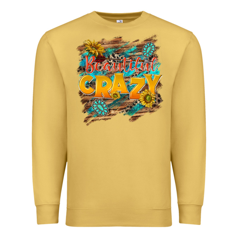 Beautiful Crazy Premium Sweatshirt by NancyCooperArtShop | Teevron