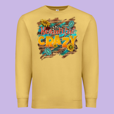 Beautiful Crazy Premium Sweatshirt Designed By Nancycooperartshop