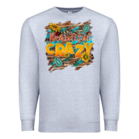 Heather Grey beautiful crazy Premium Sweatshirt - NancyCooperArtShop
