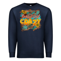 Navy beautiful crazy Premium Sweatshirt - NancyCooperArtShop