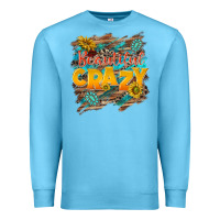Ocean Blue beautiful crazy Premium Sweatshirt - NancyCooperArtShop