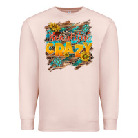 Pale Pink beautiful crazy Premium Sweatshirt - NancyCooperArtShop