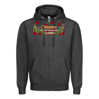 Charcoal Heather chingona 16oz libbey cup Zipper Hoodie - HRA Design Shop