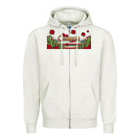 Oatmeal Heather chingona 16oz libbey cup Zipper Hoodie - HRA Design Shop