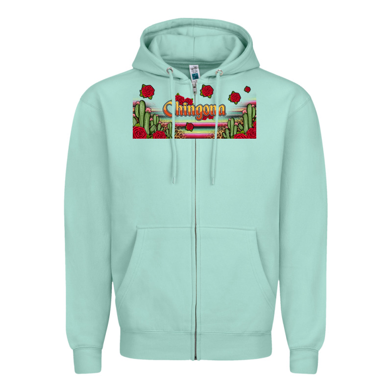 Chingona 16oz Libbey Cup Zipper Hoodie by HRA Design Shop | Teevron