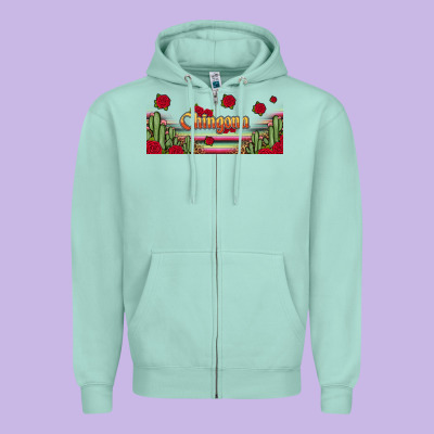 Chingona 16oz Libbey Cup Zipper Hoodie Designed By Hra Design Shop