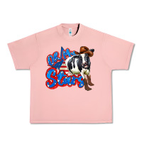 Salmon oh my stars cow Urban Heavy Tee - Zillion Design Studio