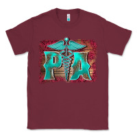 Burgundy physician medical symbol assistant nurse background Classic Tee - BarkalooDesign