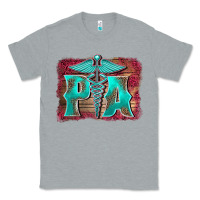 Heather Grey physician medical symbol assistant nurse background Classic Tee - BarkalooDesign