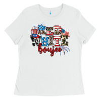 White Red whıte boujee Ladies Tee - AdoDesignShop