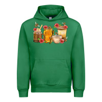 Emerald Honey And Bee With Flower Coffee Cup Urban Hoodie - BundleAndBundleShop