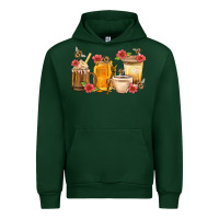 Forest Green Honey And Bee With Flower Coffee Cup Urban Hoodie - BundleAndBundleShop