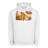 Pigment Lunar Rock Honey And Bee With Flower Coffee Cup Urban Hoodie - BundleAndBundleShop