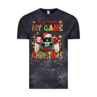 Cloud Black i paused my game for christmas Vintage Tee - Zillion Design Studio