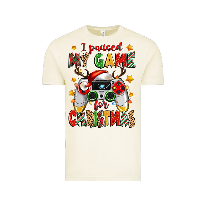 I Paused My Game For Christmas Vintage Tee by Zillion Design Studio | Teevron