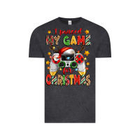 Vintage Black i paused my game for christmas Vintage Tee - Zillion Design Studio