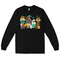 Black cows coffee cups Long Sleeve Tee - Zillion Design Studio