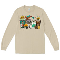 Mushroom cows coffee cups Long Sleeve Tee - Zillion Design Studio