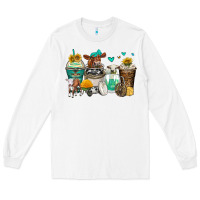 White cows coffee cups Long Sleeve Tee - Zillion Design Studio