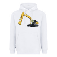 White excavator Heavyweight Hoodie - Artiststas