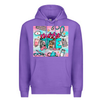 Purple nurse life Premium Hoodie - NancyCooperArtShop