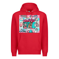 Red nurse life Premium Hoodie - NancyCooperArtShop