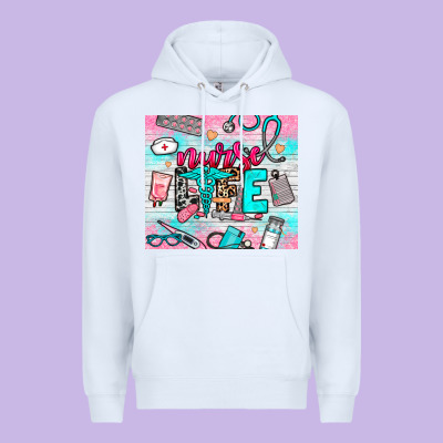 Nurse Life Premium Hoodie Designed By Nancycooperartshop