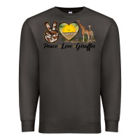 Smoke Peace Love Giraffes Premium Sweatshirt - LillyAllenDesigns