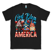 Black God blessed America gnomes 4th of July Classic Tee - CowGirlArtShop