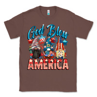 Chestnut God blessed America gnomes 4th of July Classic Tee - CowGirlArtShop