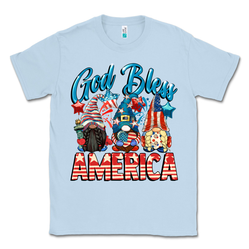 God Blessed America Gnomes 4th Of July Classic Tee by CowGirlArtShop | Teevron