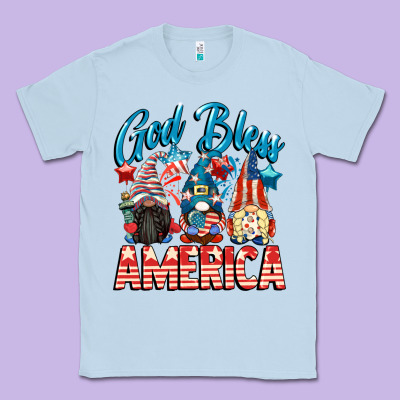 God Blessed America Gnomes 4th Of July Classic Tee Designed By Cowgirlartshop