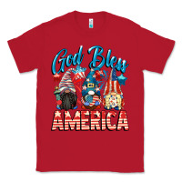 Red God blessed America gnomes 4th of July Classic Tee - CowGirlArtShop