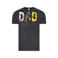Vintage Black dad of both with softball and baseball Vintage Tee - texasbilliewilder