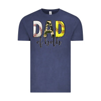 Vintage Denim dad of both with softball and baseball Vintage Tee - texasbilliewilder