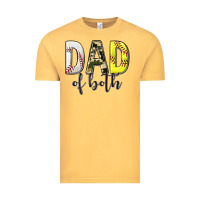 Vintage Mustard dad of both with softball and baseball Vintage Tee - texasbilliewilder